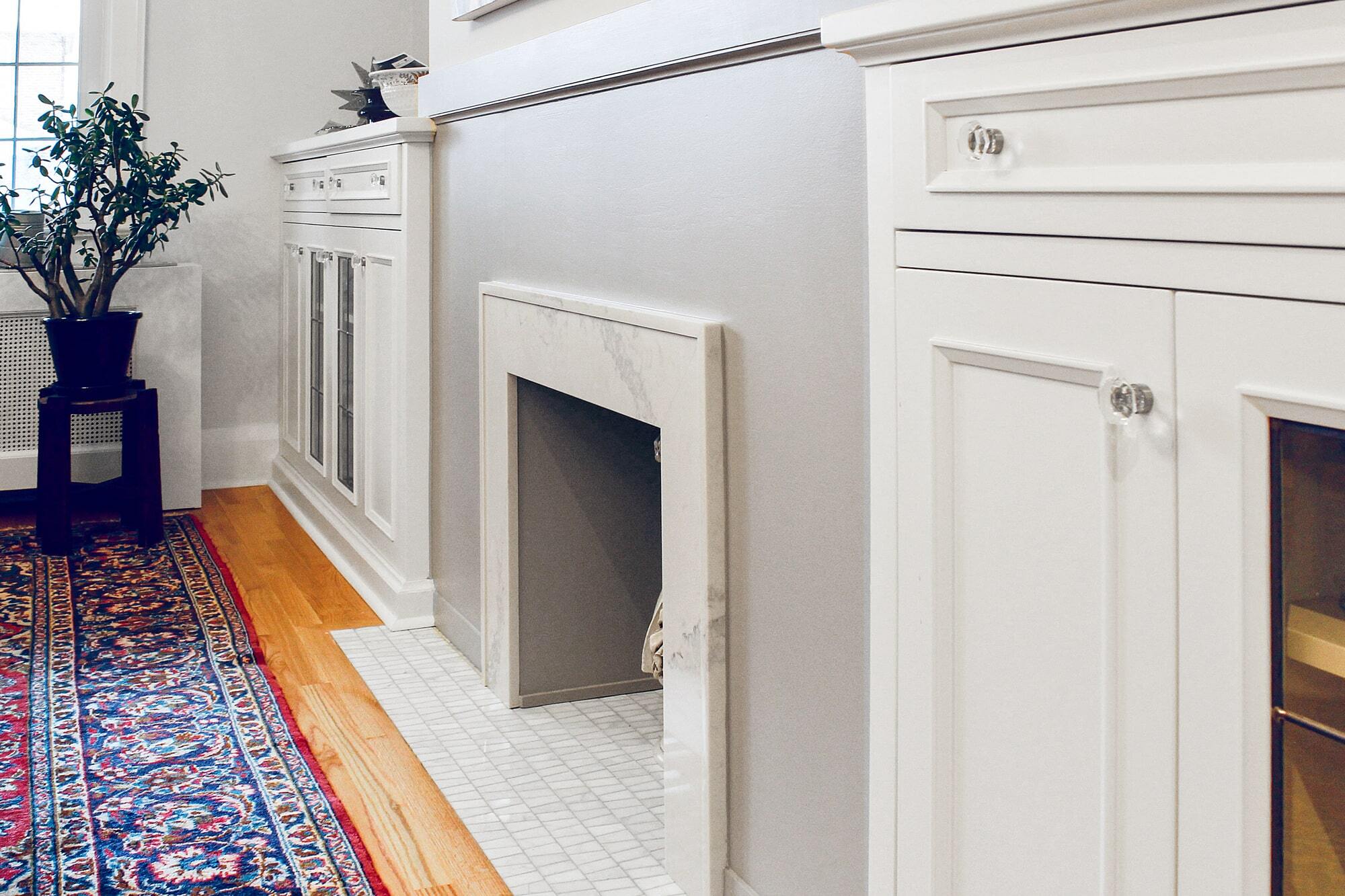 Bedford Park Kitchen Renovation Fireplace