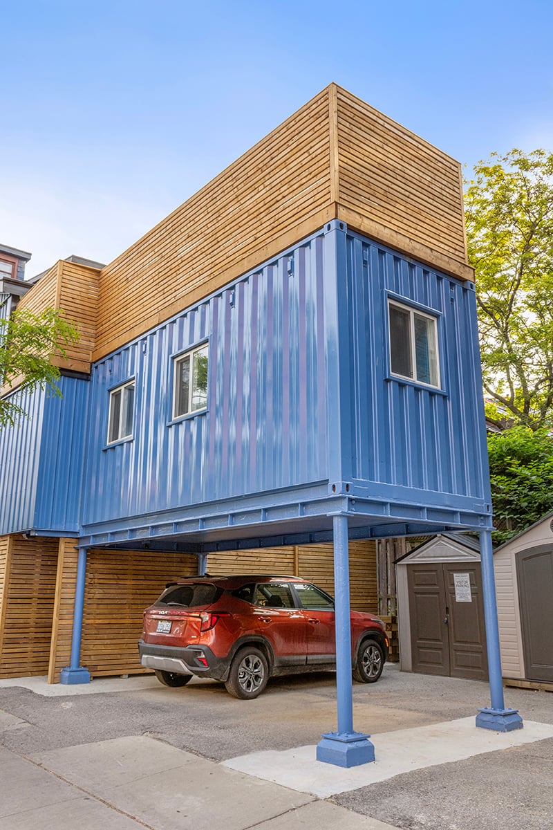 Toronto Shipping Container Addition Exterior