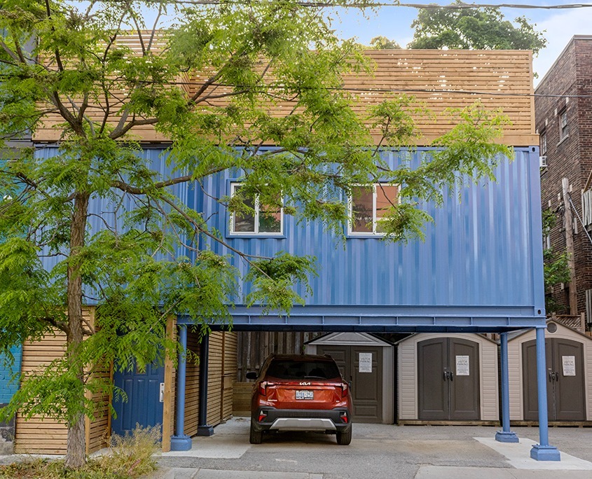 roncesvalles shipping container addition