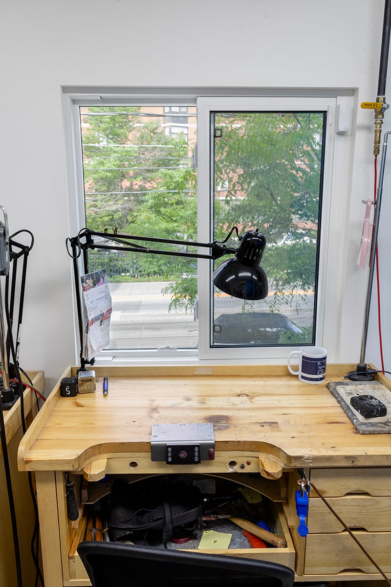Toronto Shipping Container work station with natural light