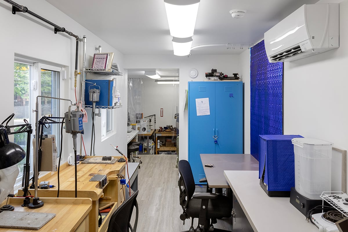 Toronto Shipping Container Jewelry making studio