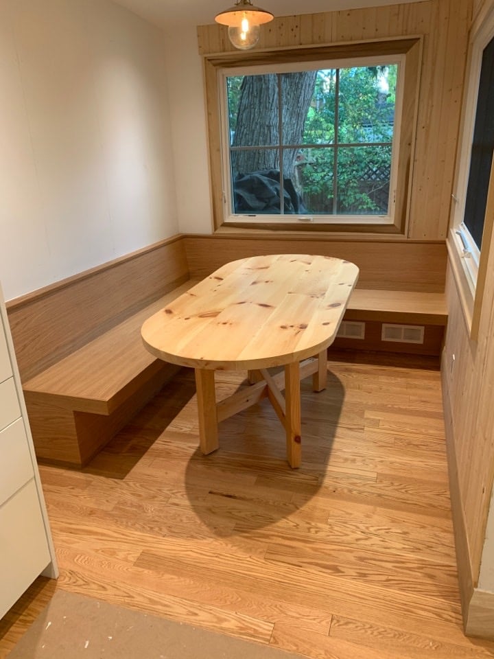 Custom Toronto Millwork - Table and Breakfast Nook Seating