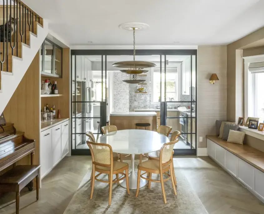 Corso Italia, Toronto First-floor home renovation, dining room and kitchen