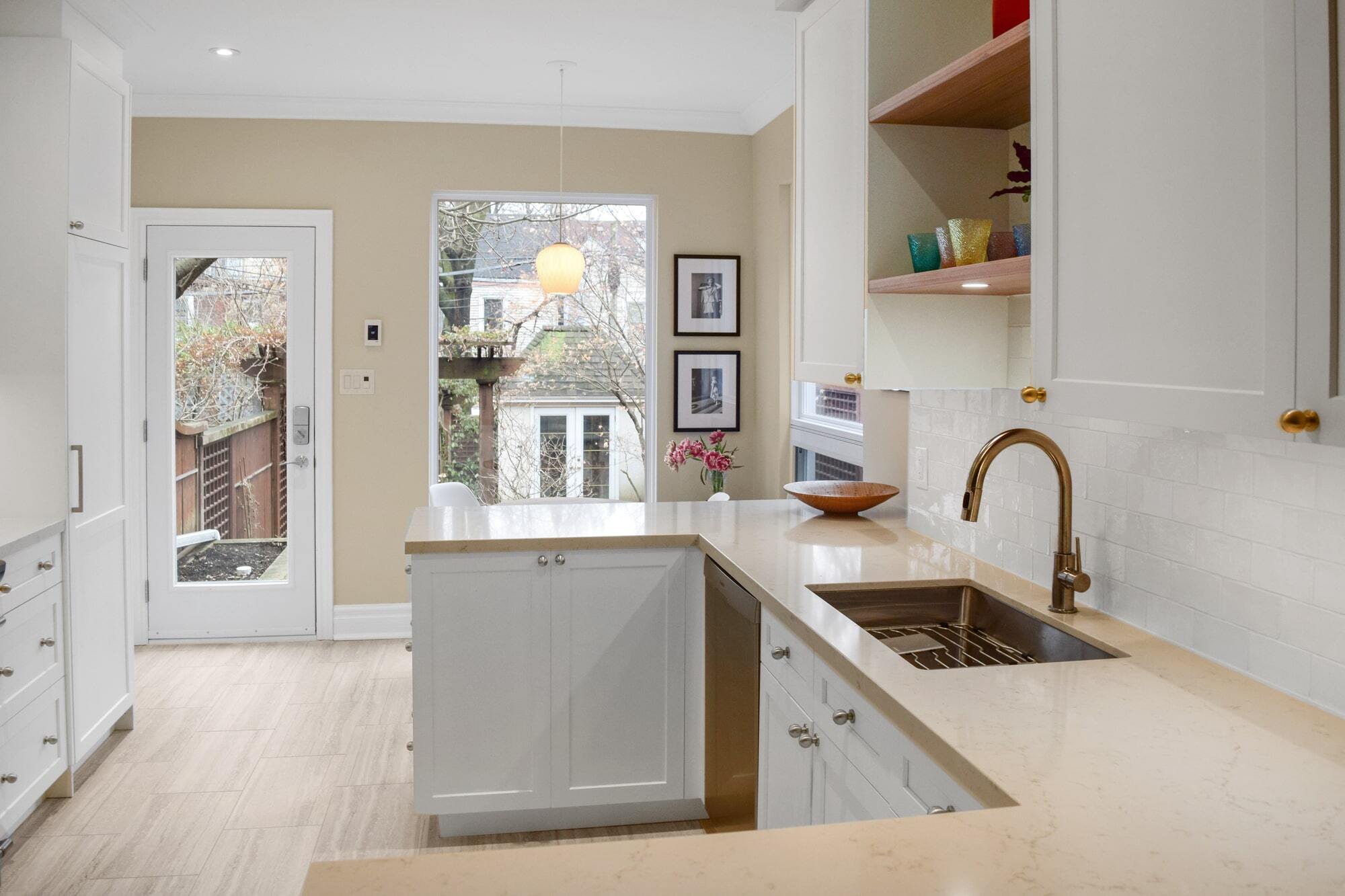 Riverdale Kitchen Renovation Bright White Cabinets