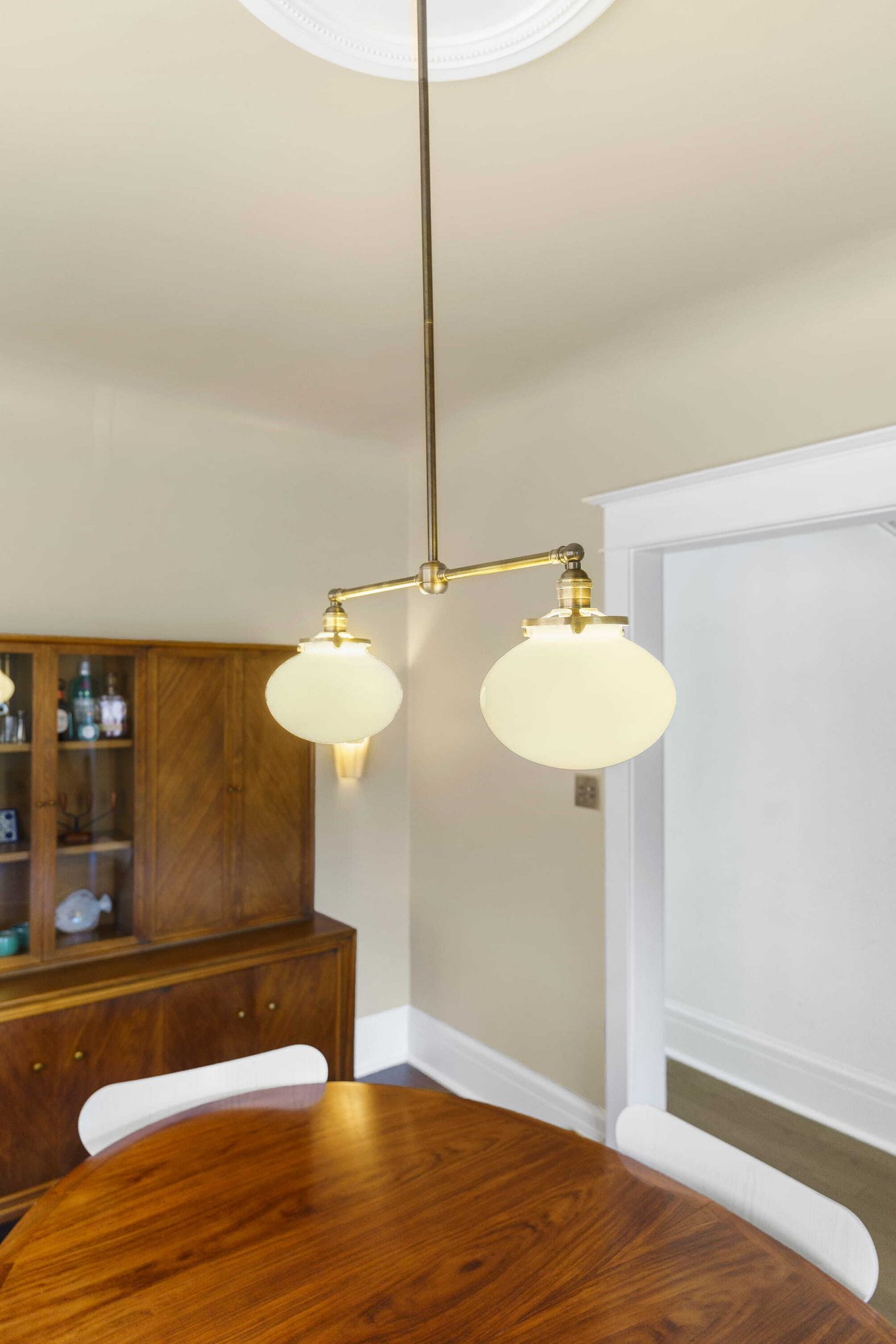 Toronto Home Renovation Dining Room Light Fixture