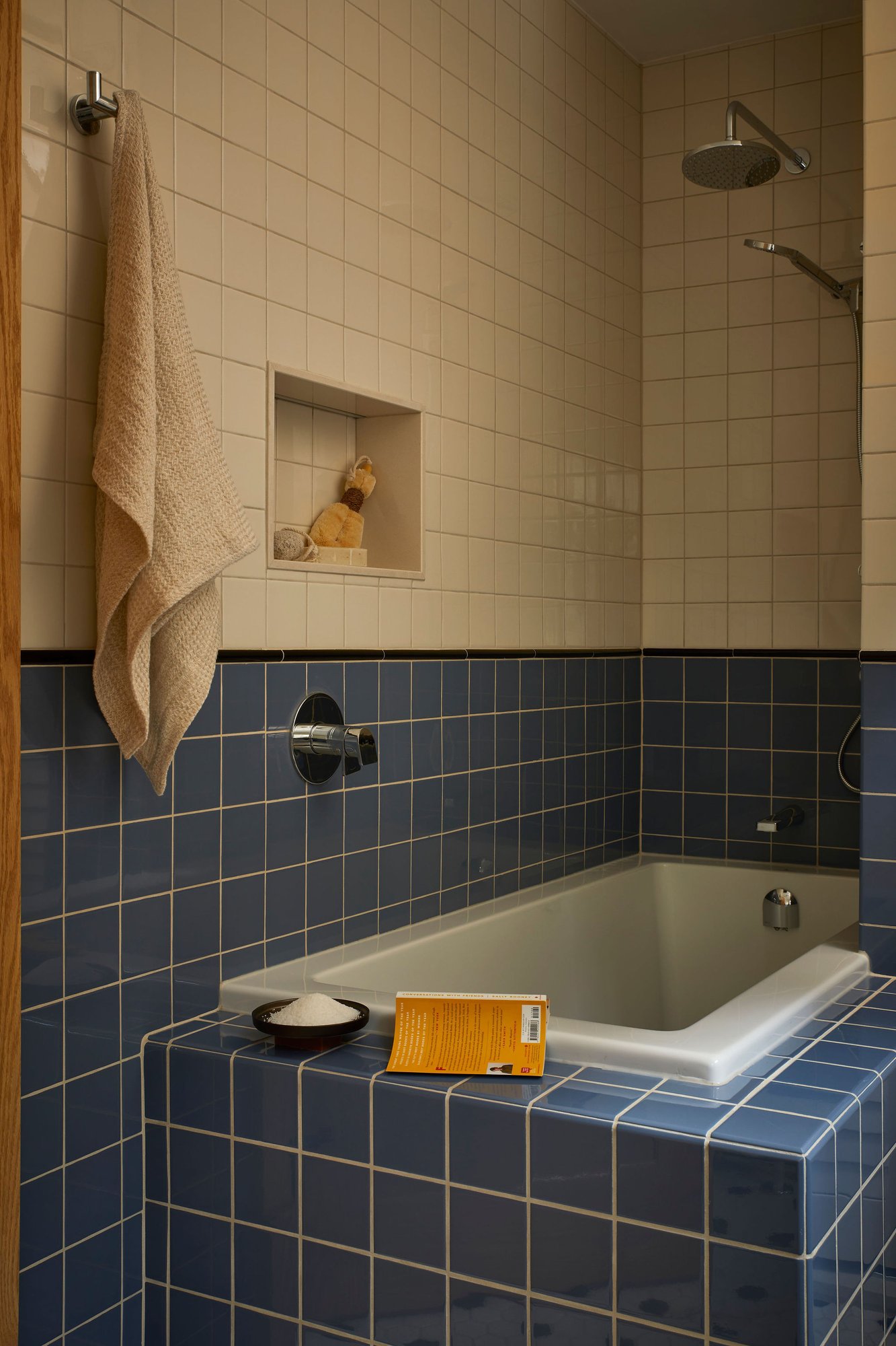Westminster Toronto Bathroom Renovation Blue Tile Bathtub