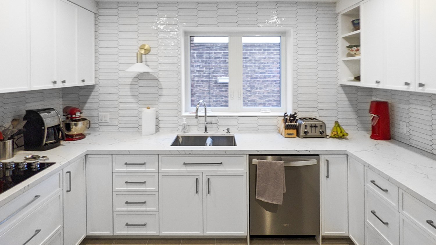 Woodbine Heights Toronto Whole Home Renovation - Modern White Kitchen