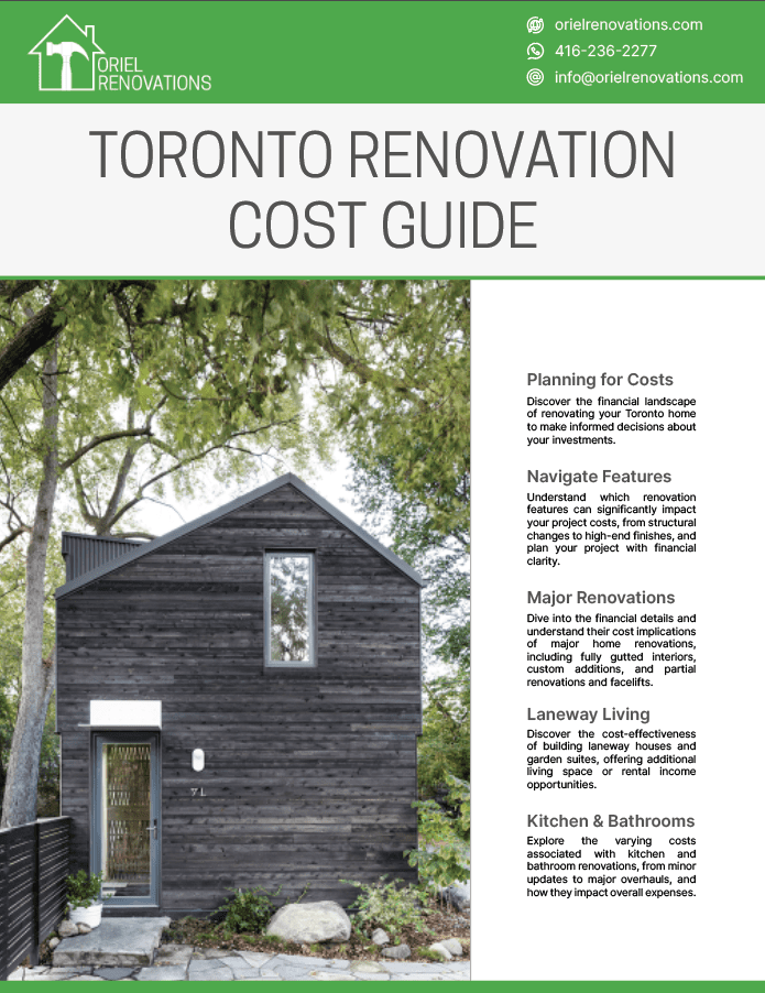 Toronto Home Renovation Cost Guide | Oriel Renovations
