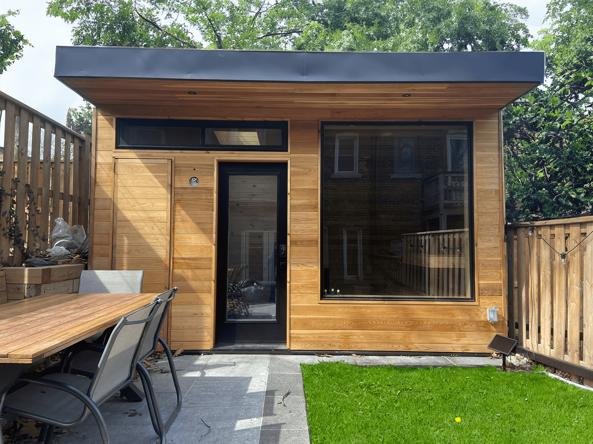 Outdoor shed sauna, home renovation in toronto